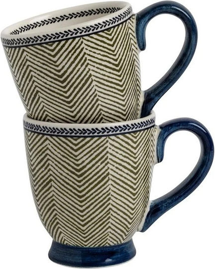 Laura Ashley Mug Ceramic Green 2pcs