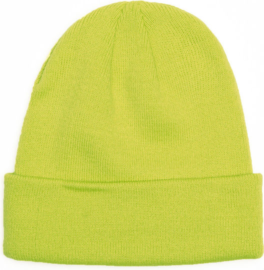 212.BU03.18 Beanie Mützen Für Männer Strick Lime Gelb