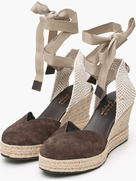 Platforme Dama Tip Espadrile Maro