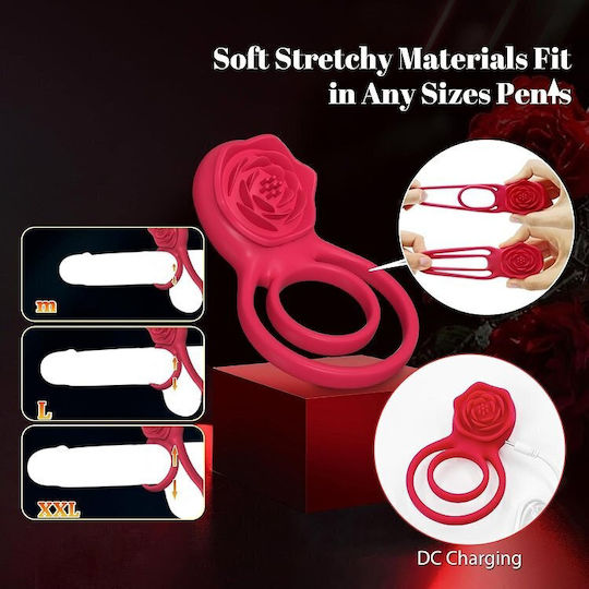 Smd Rose Ring 2-in-1 Vibrations-Cockring Klitorisstimulator Silikon Penis-  & Klitoris-Vibratorring Pink | Skroutz Germany