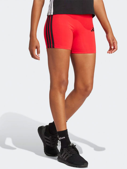 Essentials 3-stripes Women's Bike Training Legging Red