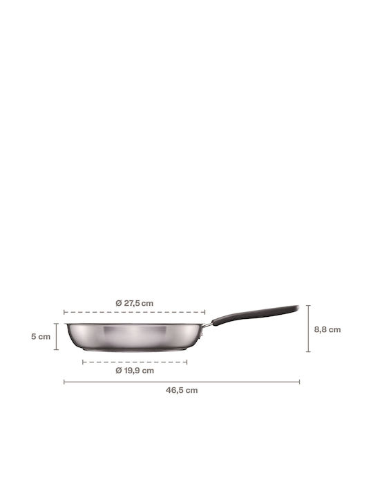 Fiskars Tigaie Cu capac din Oțel cu Strat Ceramic 26cm