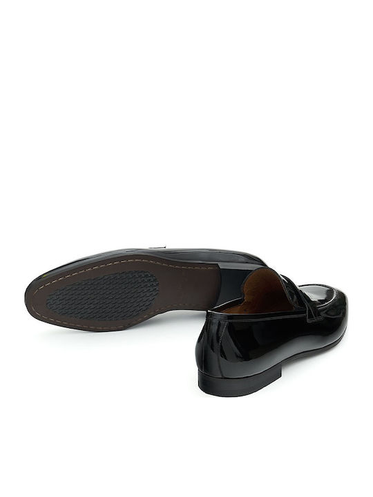 Δερμάτινα Ανδρικά Loafers σε Μαύρο Χρώμα