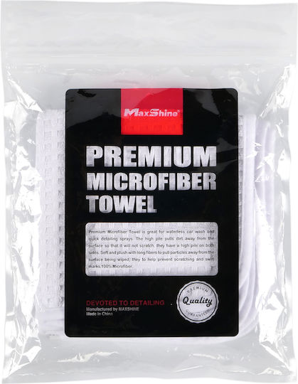 Maxshine Cloths Microfiber Drying Car 400gsm White 35x35cm 3pcs