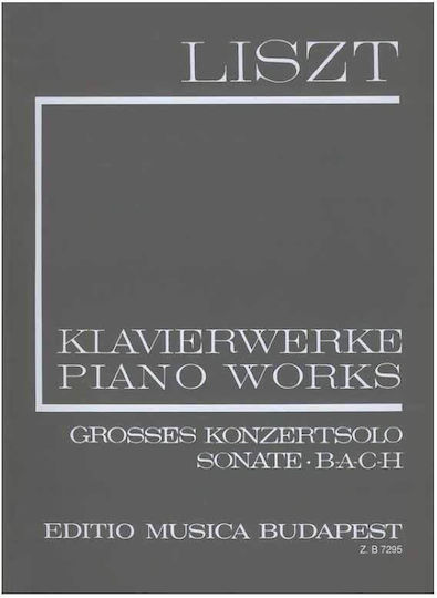 Editio Musica Budapest Liszt Sheet Music for Piano