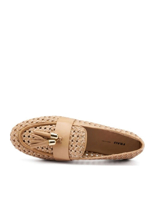 Women's Loafers in Beige Color