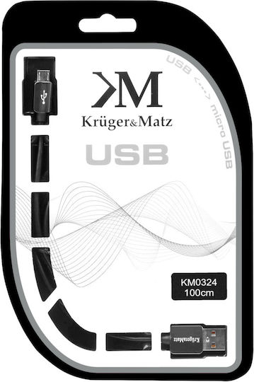 Usb Cable Micro Usb Male To Male 1.0m Kruger&matz