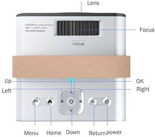TS03937 Mini Projector LCD Λάμπας LED