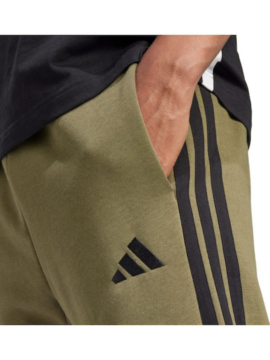 3-stripes Παντελόνι Φόρμας με Λάστιχο Πράσινο