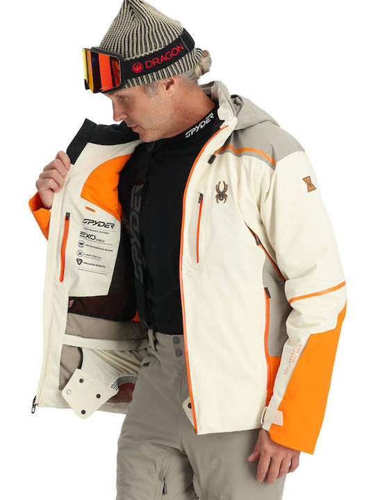 Spyder 38SA075403_VAN Männer Jacke aus für Ski & Snowboard Beige