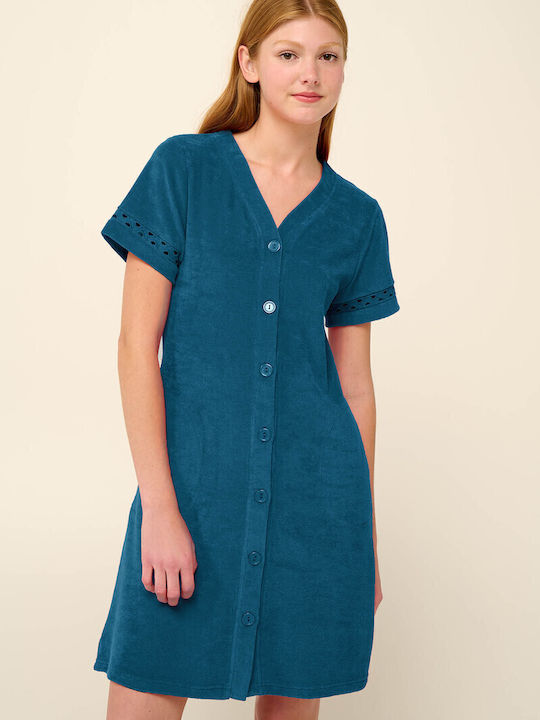 Vamp Damen Mini Kleid Strand Rot