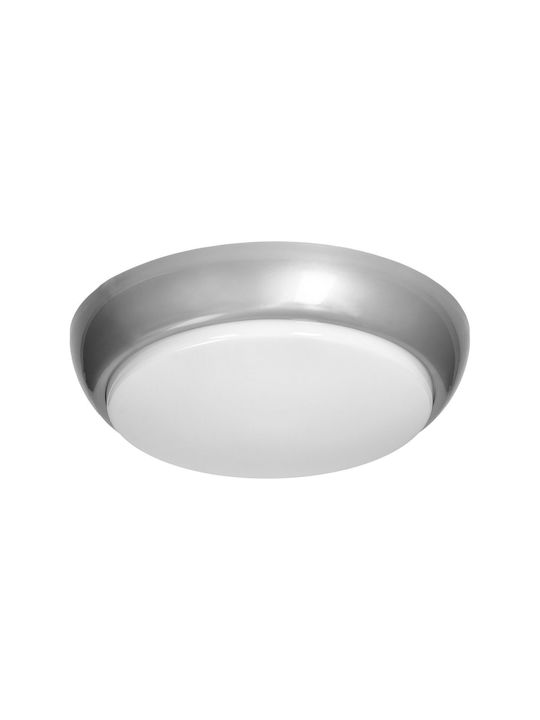 Adviti Koko Ceiling Light Ad-pl-6256ge27pmm 2xe27 2x40w Motion Sensor Ip44 Ik10 Plastic White Grey