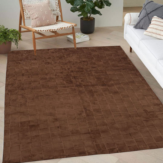 Homeone Cozy 200x250см Неплъзгащ Се Furry Кафяв