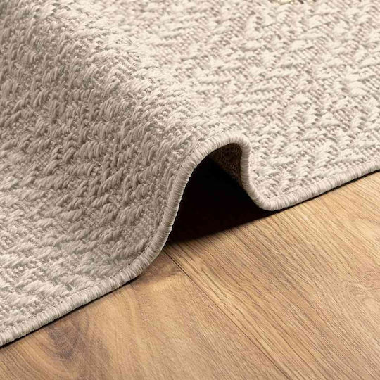 vidaXL Zizur Covor De exterior Rectangular din iută Cremă