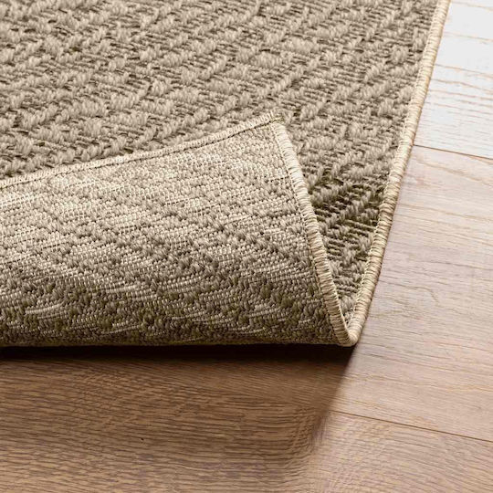 vidaXL Zizur Teppich Außenbereich Rechteckig aus Jute Beige