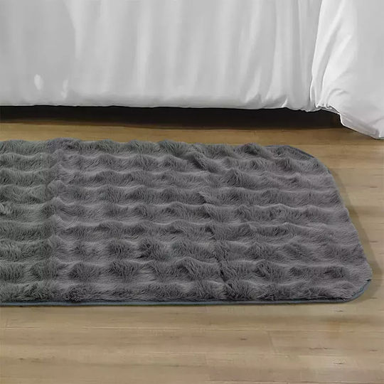 Lino Home Teppich Rechteckig Synthetisch,Polyester/Cotton/Leather Grey