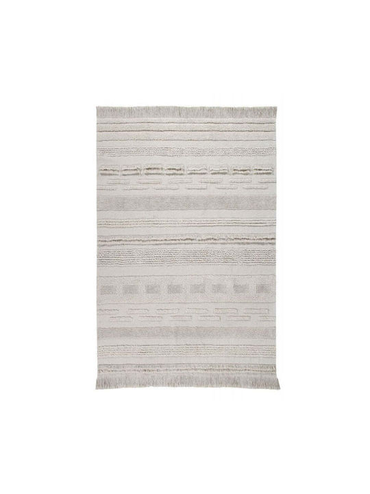Lorena Canals Air Handgefertigt Synthetisch,Polyester/Cotton/Leather mit Fransen Beige