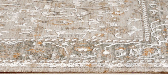 Tzikas Carpets Pera 68872-740 Χαλί Ορθογώνιο με Κρόσια Μπεζ 200x250cm