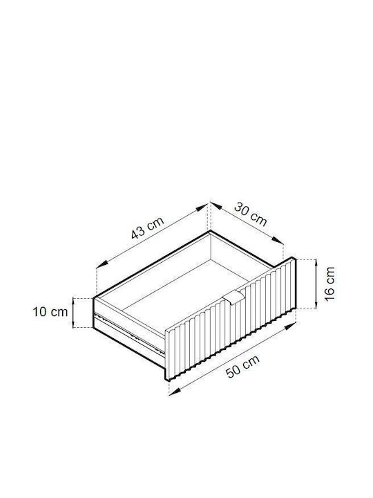 Έπιπλο Τηλεόρασης Λευκό Μ175xΠ32xΥ30cm
