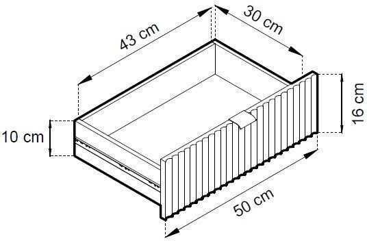 TV-Ständer Weiß M175xT32xH30cm
