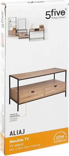 Έπιπλο Τηλεόρασης Μπεζ Μ100xΠ40xΥ54cm