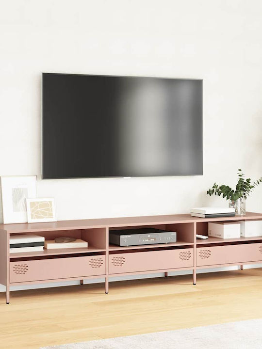 TV Stand Metal Pink L202xW39xH43.5cm