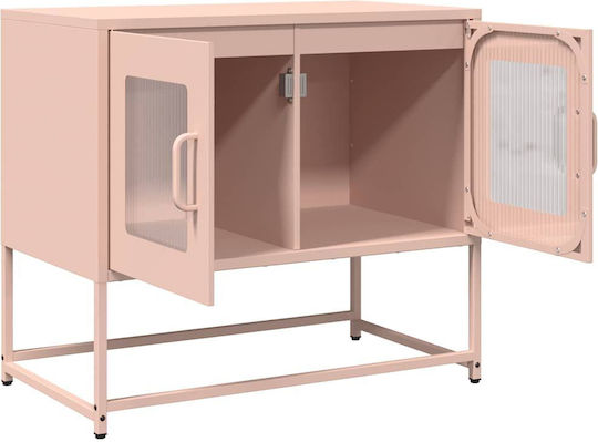 TV-Ständer Metall Rosa M68xT39xH60.5cm