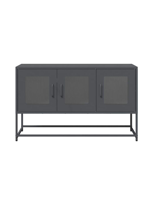 Metallic Anthracite TV Stand L100.5xD39xH60.5cm