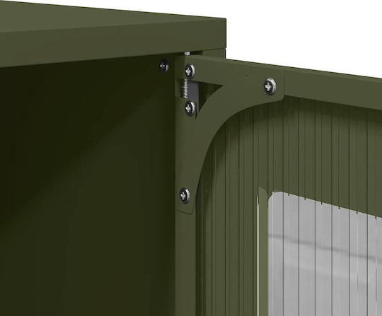 Metal TV Stand Olive Green Green 68x39x60.5cm