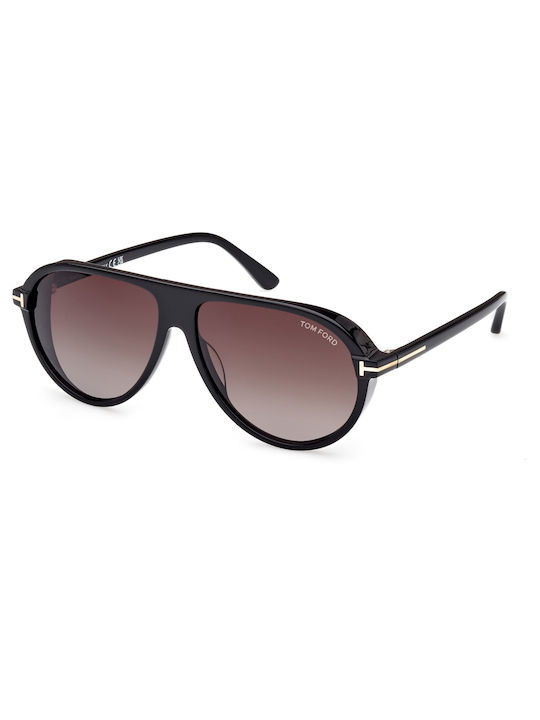 Tom Ford Ochelari de soare Μαύρα cu Cadru & Violet Lentilă Tom Ford Ochelari de soare Μαύρα cu Cadru & Violet Lentilă