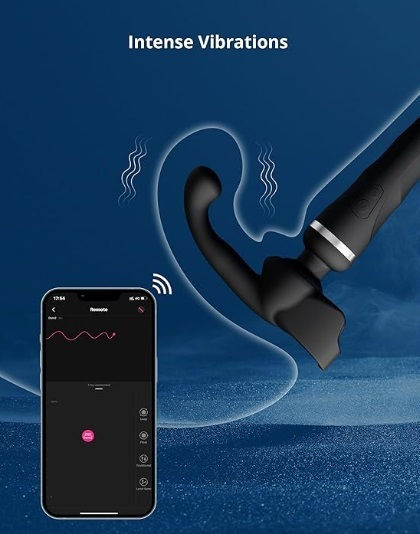 Lovense Domi 2 Wand Massager Attachment Глава за Вибратор Черно