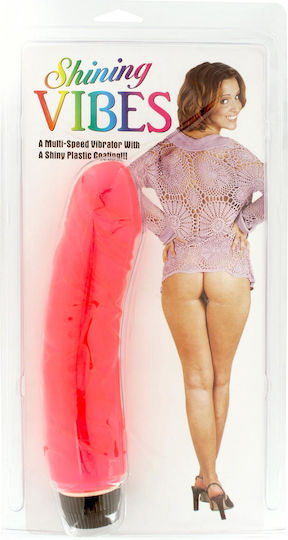 Seven Creations Shinning Vibes Realistic Vibrator 20.5cm Pink