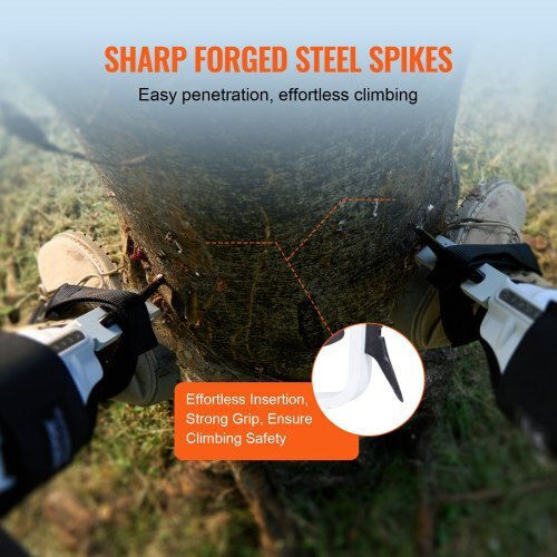 Vevor Tree Climbing Spikes Climbing Spurs Gear Aluminium Arborist Equipment Λευκό