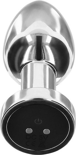 ToyJoy Anal Plug mit Vibration Mittel Silber