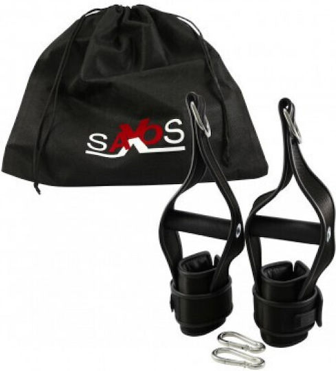 Saxos Hanging Handcuffs Set zur Türfesselung in Schwarz Farbe