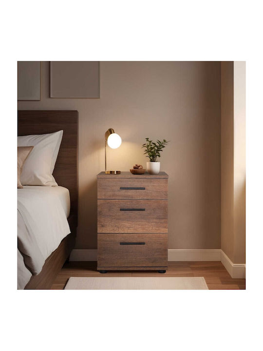 Комод Trendline Дървен Ядки 40x39x57см