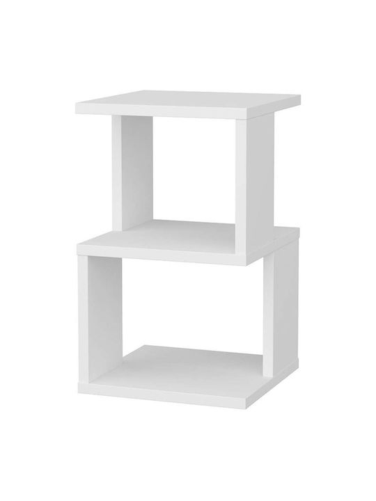 Κομοδίνο Carter Ξύλινο Λευκό 29.6x29.6x49.4cm GP052-0149,3