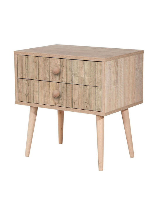 Bedside Table Soho Wooden Sonoma 60x40x61cm GP052-0005 3