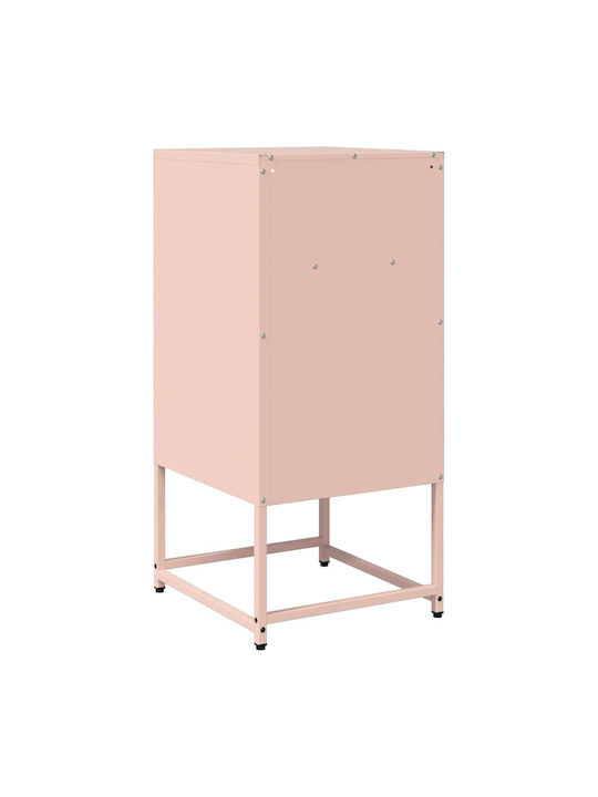Nachttisch Metall Rosa 36x39x78cm