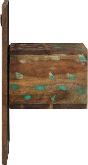 Noptieră din Lemn Masiv Multicolor 50x27x50cm