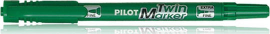 Непремахваем маркер Twin Green Pilot 4902505169632