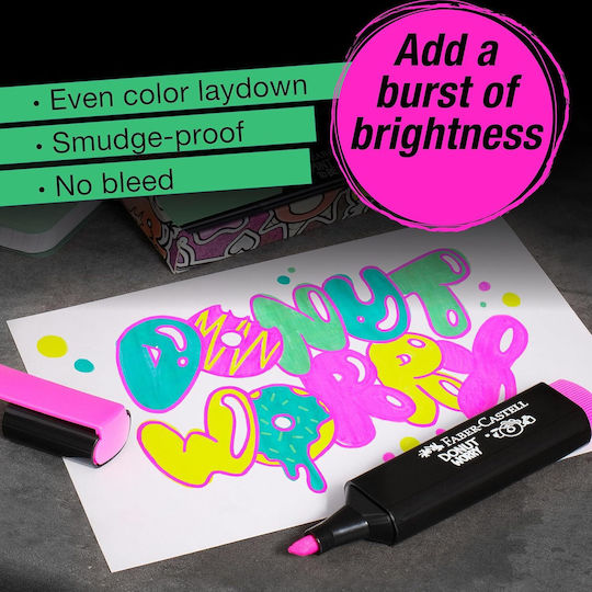Faber-Castell Neon Highlighters 5mm Neon Colors 8pcs