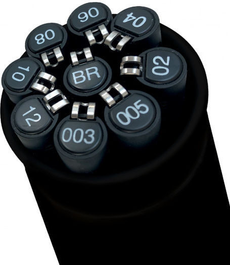 Uni Tube Finerliner Black 9 Pcs 401228