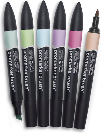 Winsor & Newton Μαρκαδόροι Σχεδίου Σετ 6 χρώματα