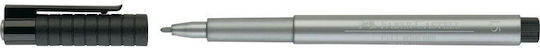 Faber-Castell Pitt Artist Μαρκαδόρος Σχεδίου Ασημί (Silver)