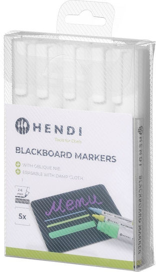 White Board Markers 2-6mm Tip Set 5 Hendi 664209