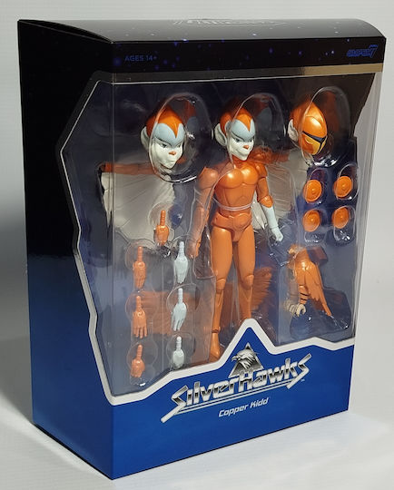 Super7 Silverhawks Ultimates Copper Kidd Action Figure 18cm 4 Pieces