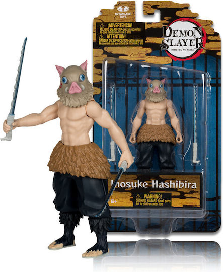 Demon Slayer Kimetsu No Yaiba Action Figure Inosuke Hashibira 13 Cm