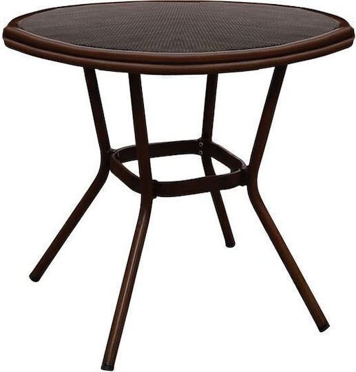 Table Moses Free Standing 70x70x76cm Brown Table Moses Free Standing 70x70x76cm Brown