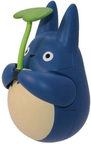 My Neighbor Totoro Round Bottomed Figurine Mid Totoro With Leaf 6 Cm